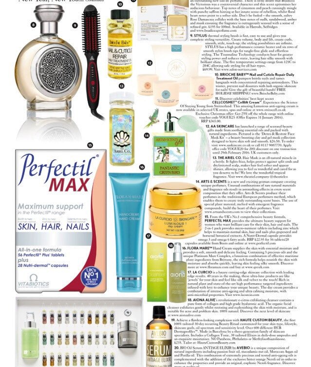 January issue in UK Vogue - aiona alive